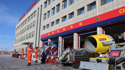 內蒙古自治區消防救援站營區基礎訓練現場會與會人員來我縣觀摩